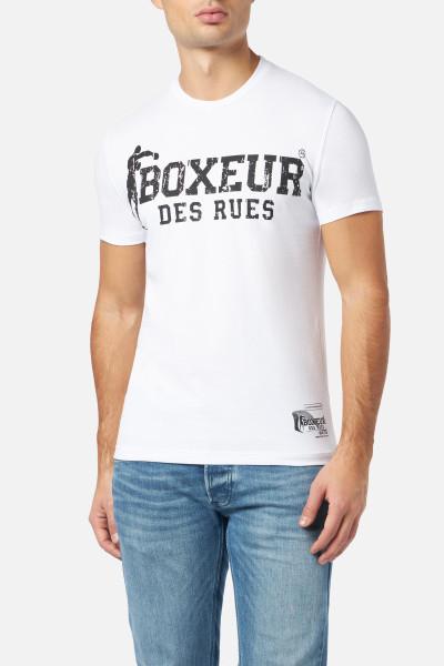 T-Shirt Iconica White con logo Black