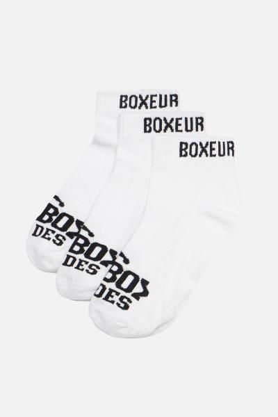 Tripack White Socks
