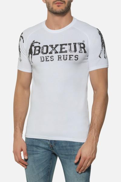 T-Shirt Fit Slim Con Logo White