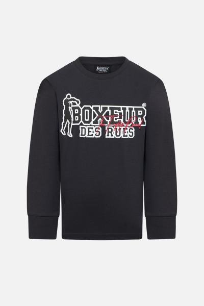 T-Shirt Antracite A Manica Lunga