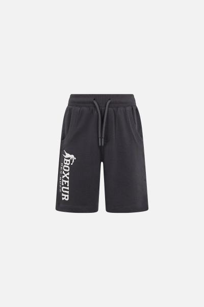 Pantaloncino Antracite Con Logo