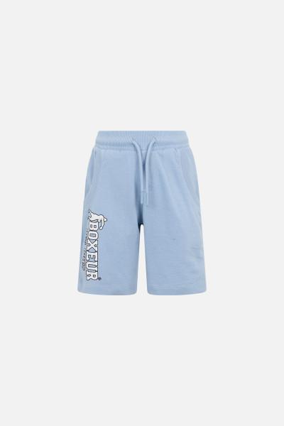 Pantaloncino Sky Blue Con Logo