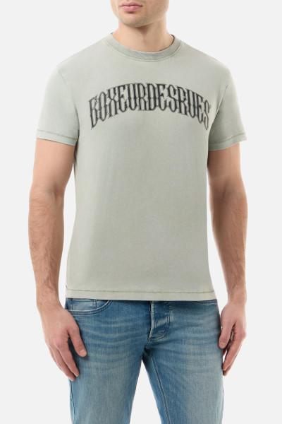 T-Shirt In Stile Vintage Sage Acid