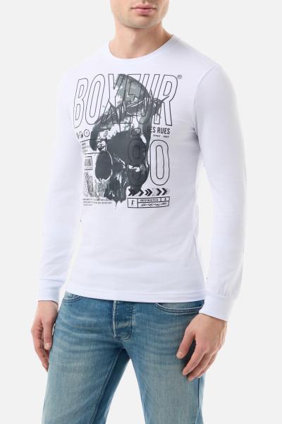 T-Shirt A Manica Lunga White