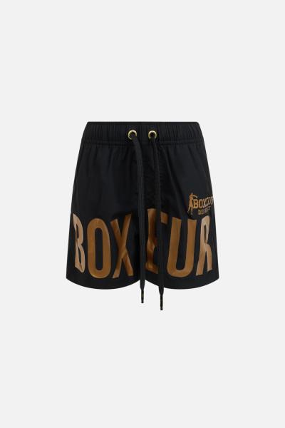 Boxer Da Mare Neri E Oro Black-Gold